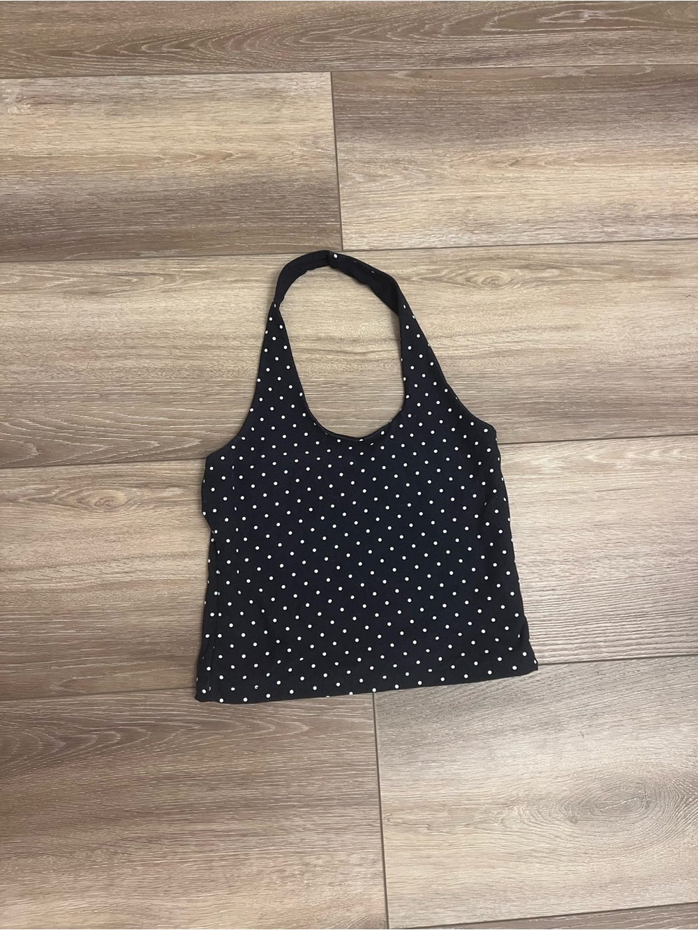 Polka Dot Halter Tank Top
